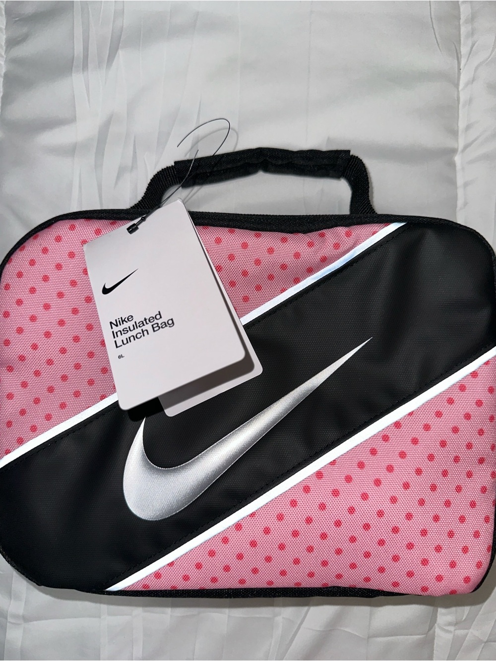 Nike Insulated Pink & Black Lunch Bag